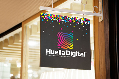 Piezas Gráficas para Huella Digital branding design graphic design logo vector