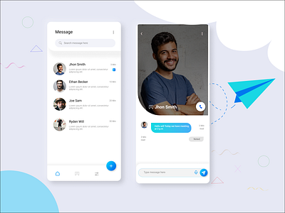 Chat UI chat design graphic design illustration typography ui uidesign ux vector