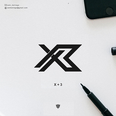 monogram X3 branding design graphic design icon illustration logo typography ui ux vector