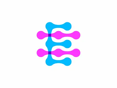 Letter E + Molecule branding design dual meaning icon identity illustration lab letter logo logodesign mark modern molecule monogram nano symbol technology vector