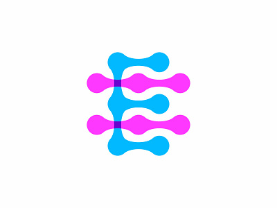 Letter E + Molecule branding design dual meaning icon identity illustration lab letter logo logodesign mark modern molecule monogram nano symbol technology vector
