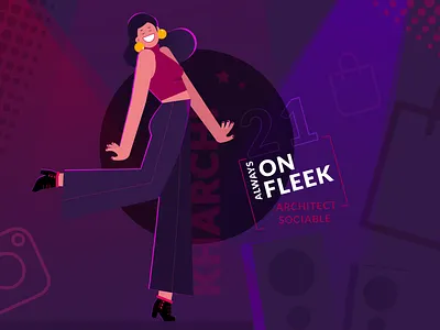 The trendsetter 💁🏻‍♀️ 2d art axis axis bank banking character character design clean design design team fin tech flat flat design illustration illustrator lighting vector