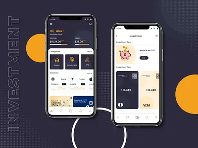 Stock/Investment app branding figmadesign graphic design investing investment app stock app ui uiux