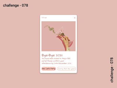 078 - Pending Invitation 078 app design dailyui dailyuichallenge design figma invitation card invite pending invitation website