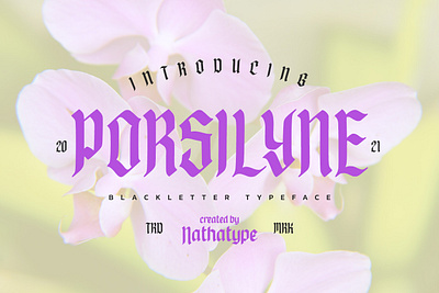 Porsilyne - Blackletter Font branding design font fonts logo logo type typography ui