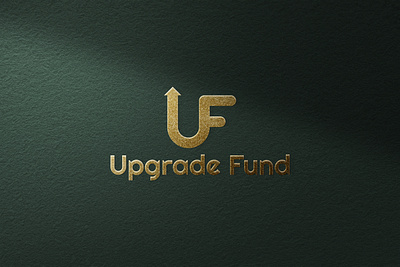 Logo Name: Upgrade Fund business logo design flat flat logodesign iralogodesign logo design. minimal modern logo design typography