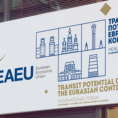 Eurasian Union States in one banner armenia banner eaeu icons print