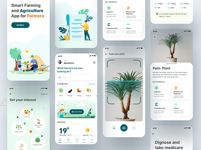 Smart Farming App UX/UI app design app ui app ui trend color cultivation farmers farming indoor plant inspiration new ui trend outdoor plant ui ui design ui trend ui trend 2022 upcoming ui trend user experience design user interface design ux ux design