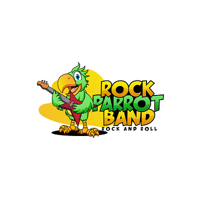 Parrot Band Logo Design design graphic design illustration logo typography vector