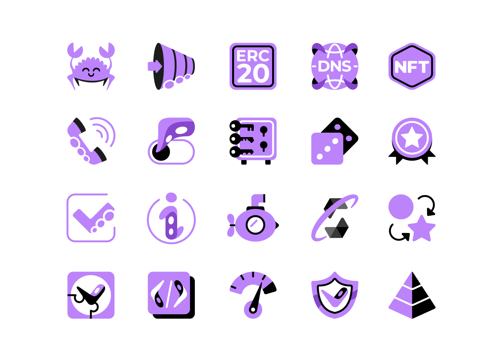 ink! - Icons branding design icon iconography illustration vector web3
