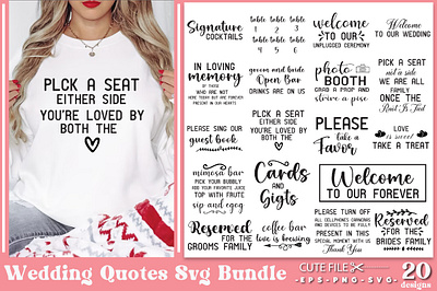 Wedding Quotes Svg Bundle mr and mrs svg