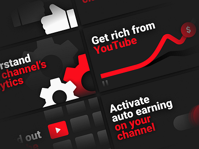 Youtube entrepreneurship advert series adverts branding business campaign creative design entrepreneurship fun high contrast icons illustration mobile money social media typography vector youtube