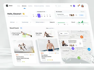 Training Finder Dashboard admn best designer dashboard elements fitness health panel portal sport top agency tracker trainers training ui uiux userexperience userinterface web app