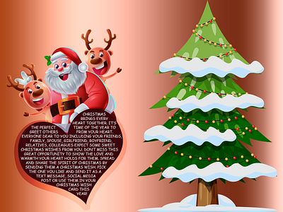 Christmas Greeting graphic design photoshop