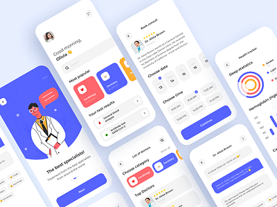 Medical app - Mobile App app app design health health app health care healthcare medecine medical medical app medical care mobile app mobile app design mobile design mobile ui