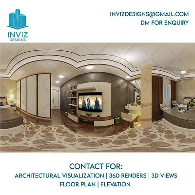 360 Render for Bedroom 3d 3dvisualization architecture bedroom bedroom design bedroom ideas decor design designer designing furniture furnituredesign furnitureideas home homedecor interior interior design modern