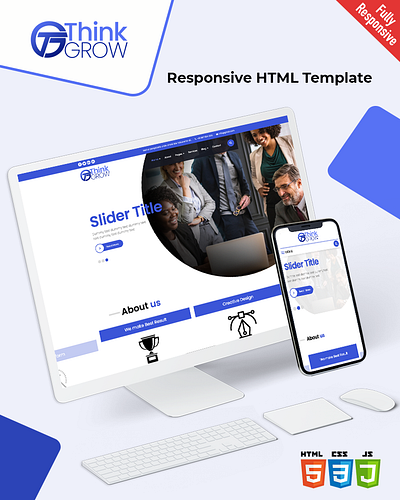 Thinkgrow agency bootstrap business css html5 responsive template web agency