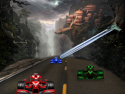 Car Racing Game design game graphic design