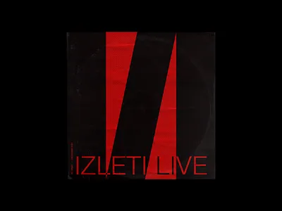 Izleti album album art album artwork design graphic graphic design illustration music music artwork music poster new wave post punk poster poster design print red