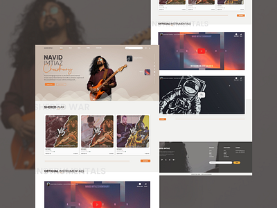 Guitarist-Solo Artist design ui ux