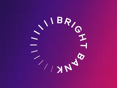 Bright Bank bank banking branging brightness digital banking identity logo logotype