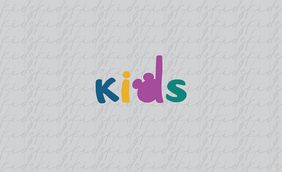 kids | LOGO DESIGN bear blue child children colors design green kids kids logo logo logo design violet word yellow