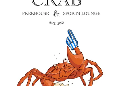 Drunken Crab beer crab drawing drunk drunk crab illustration seaside sketch