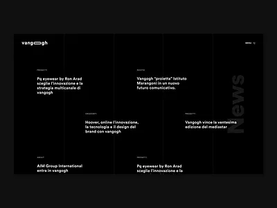 News Overview + Detail Page animation article brand identity demo desktop editorial info listing magazine minimal module motion news responsive text typography