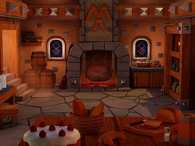 SecretRoom 3d artwork blender blender 2.9 blender 3d blender3d illustration