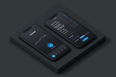 Dark App UI Mockup animation app design app ui brochure brochure design design icon logo logodesign logos product design ui uiux user experience user interface ux