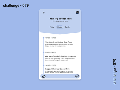 079 - Itinerary 079 app design dailyui dailyuichallenge design figma itinerary website