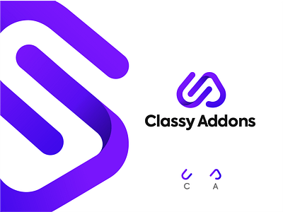 Classy Addons Modern minimalist logo design brand identity branding graphic design logo logo design logo designer logo inspiration logo mark minimalist logo modern logo professional logo design simple logo