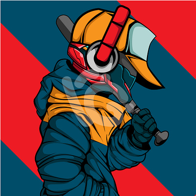 CYBERPUNK ROBOT art character concept art cyberpunk design doodle future illustration vector
