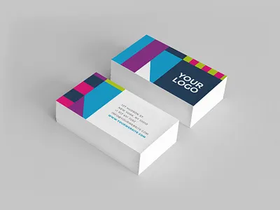 Cool Colorful Stationery brand stationery branding business card clean colorful cool corporate corporate identity creative identity letterhead logo design minimal mockup modern pattern print simple stationery visual identity