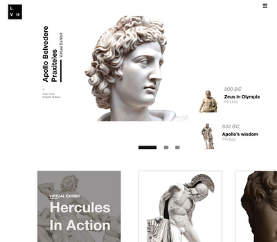Virtual Museum design ui web web deisgn website