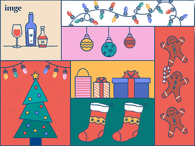 Happy Holidays From Team IMGE! aftereffects animation design icon illustration vector