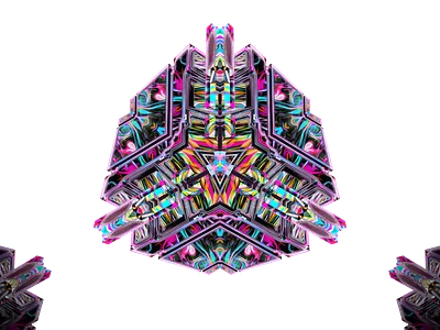 SNOW BITS 3d abstract digitalart ericfickes