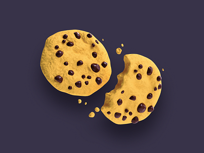 Cookies 3d app design branding cinema cinema 4d cookie cookies design illustration inspiration interaction interface logo modeling render ui ux