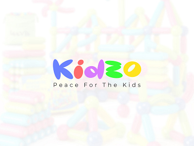 Logo design for a baby toys shop called "Kidzo" babytoysbrandlogo branding funlogo graphic design kids toy kidzologo logo logodesign playfullogo tisigners