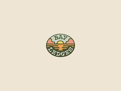 Bay Ledges Drafts badge design badges branding california coast drawing font groovy hand drawn hippy illustration logos music patch design patches retro surfing type vibes vintage