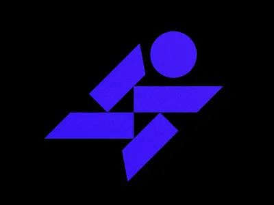 Running Man + Lightning bolt brand brand designer brand identity branding dbworkplay icon lettermark logo logo design logo designer logo inspiration logo process logomark logosymbol logotype running man symbol visual identity