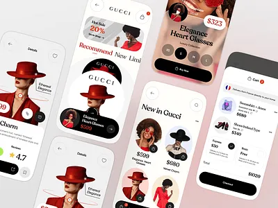 Fashion Shopping - App Concept app app design design e commerce app e shop ecommerce ecommerce app mobile app shop shoping shopping shopping cart