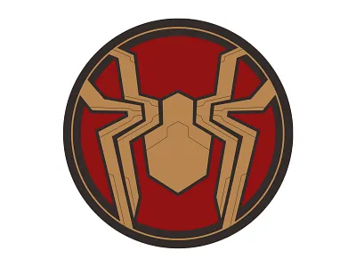 Spidey Emblem design flat logo vector