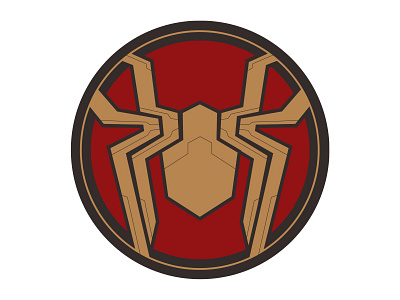 Spidey Emblem design flat logo vector