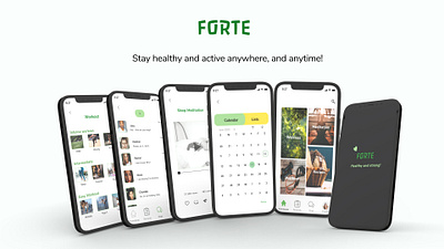 Forte app case design ui ux