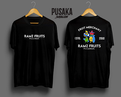 Design T-Shirt "Ramz Fruits" branding graphic design