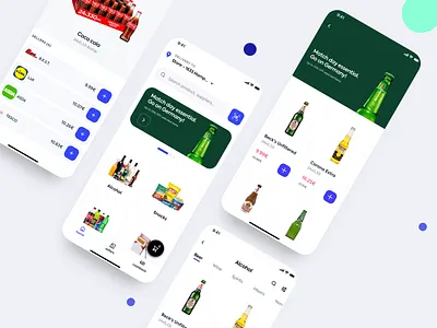 Grocery application application deliveroo delivery delivery app food food app grocery interface mobile app mobile ui shop uber ui ux