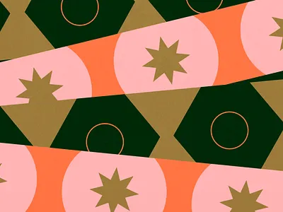 Holiday Event Branding christmas holiday illustration jolly presents santa seasons shapes star tape texture wrapped