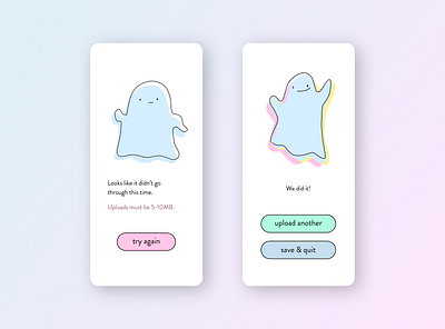 Flash messages - Error & Success for DailyUI 011 011 button dailyui dailyui011 design error flash ghost help with errors heuristics message mobile responsive save screen success try again ui ux