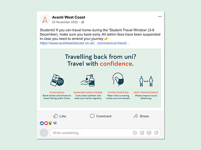 Avanti West Coast - Covid Comms - Social Post avanti west coast branding branding and identity branding concept branding design coronavirus covid covid19 design identity identity branding identity design